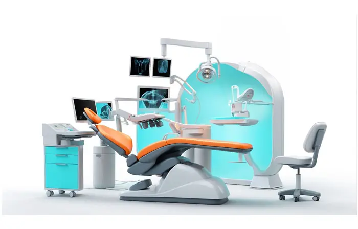 Dentist Clinic Equipment 3d Graphic Illustration
